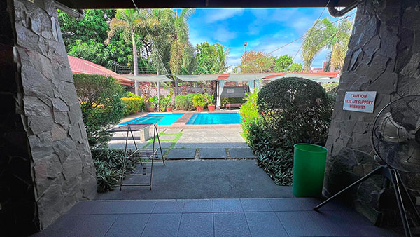Pool size: 14 x 6 meters. Kiddie pool: 3 ft. Adult Pool: 3 ft. to 5 ½ ft.